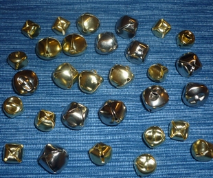 Carnival Bells 10mm (250 pcs), Gold